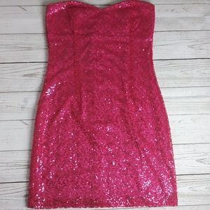 Windsor Pink Sequin Dress S